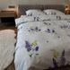 Постельное белье полуторное кремовое Цветы Поликоттон Ananasko 85036