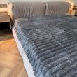 Плед-покривало флісовий євро графіт 200х220 Королівський Шарпей Colorful Home PVK3