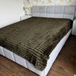 Плед-покрывало флисовый полуторный болотный 150х200 Королевский Шарпей Colorful Home PVK8