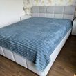 Плед-покрывало флисовый полуторный голубой 150х200 Королевский Шарпей Colorful Home PVK11
