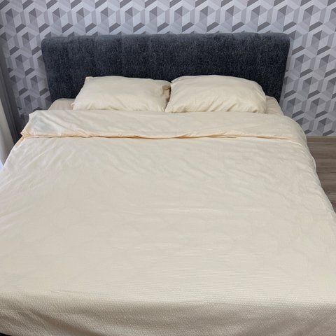 Комплект постільної білизни полуторний світло-жовтий Жатка Ananasko 670812 670812(1,5) фото